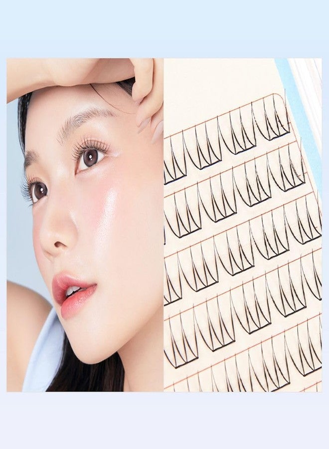 CORINGCO Toktok Hara Light Self Adhesive False Eyelashes, Natural Look, No Glue Needed, Assorted Set of 9/10/11mm, Reusable Lash Clusters Kbeauty (Pure light) - Image 2